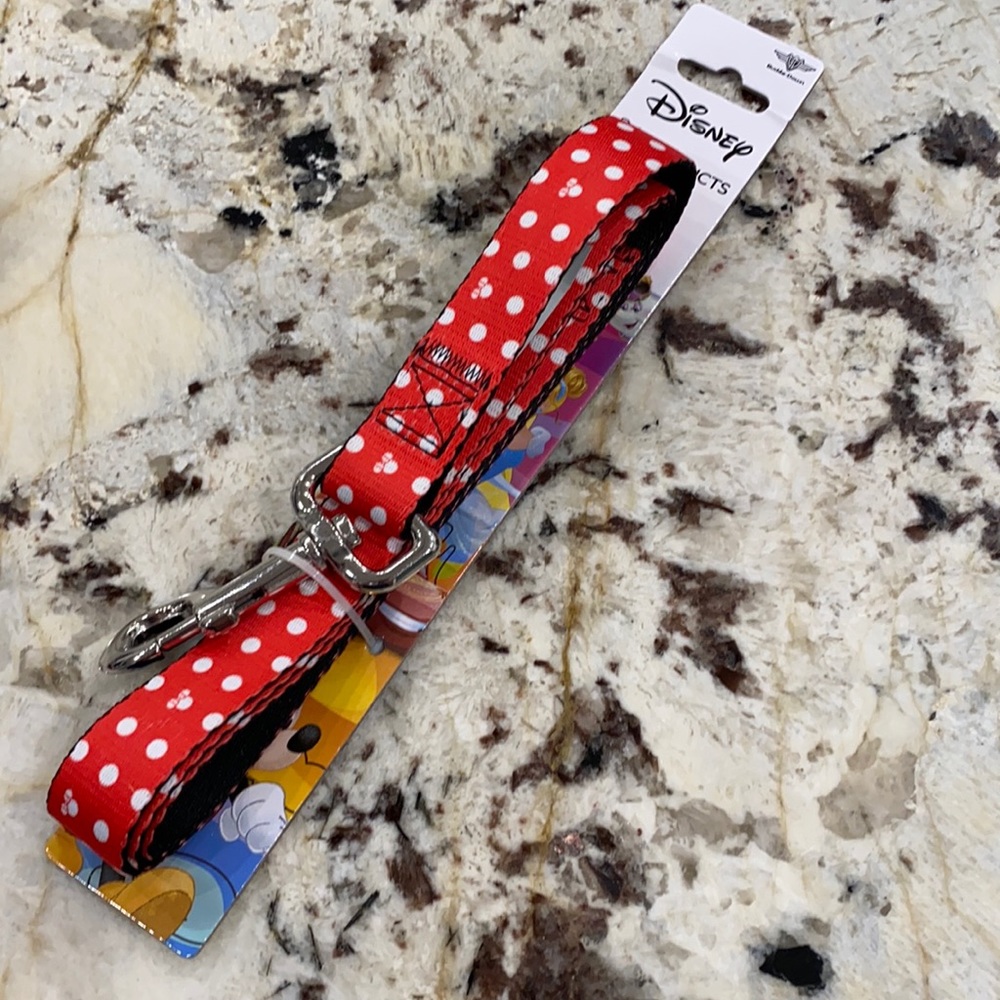 Buckle Down Disney Minnie Mouse red dog leash